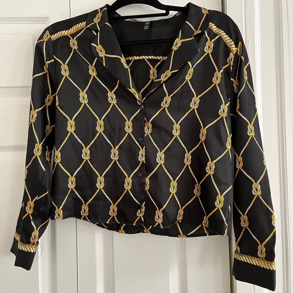 Zara cropped blouse